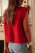 Button Down Sweater Vest with Pockets